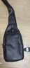 左森真皮胸包男单肩包头层牛皮小包软皮韩版男包手机运动包小背包男包 黑色（头层牛皮） 实拍图