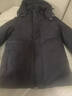 老爷车 中老年羽绒服男中长款内胆活里活面老年人连帽毛领爸爸装送礼男 带毛领-黑色 M (可穿90-110斤) 实拍图