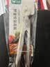 双枪夹子厨房烧烤夹食品夹子硅胶夹子防烫夹面包煎牛排夹烤肉夹子 白色食品夹【带支脚 食品级硅胶】 实拍图