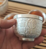 讲茗堂999鎏纯银功夫茶具套装送礼物品高档领导长辈退休乔迁实用男生日 百福银套装 10头 实拍图