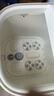 美的（Midea）泡脚桶杀菌洗脚盆加热暖脚自动按摩保暖足浴盆理疗泡小腿可拆洗新年礼物生日送男女友ZL2暖阳白 实拍图