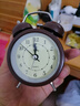得力（deli）儿童节礼物迷你复古机械闹钟夜光床头闹钟儿童学生开学升学必备  棕色9024开学礼物开学季 实拍图