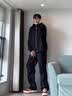 FOG SKY 加绒冲锋裤男秋冬季加厚抓绒滑雪裤子男防风防水户外软壳登山裤 DCG-3318黑色加绒 M （建议110-130斤） 实拍图