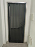 金刚网折叠纱门防蚊防猫狗老鼠防盗隐形伸缩铝合金纱窗 单开全新180度拉平铝板纱门（黑纱） 实拍图