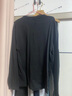 马登工装新疆纯棉长袖T恤男秋7A抑菌打底衫圆领白色重磅男士体恤新款 黑色 【男士上衣/圆领卫衣/衣服内搭/送爸爸礼物】 M 实拍图