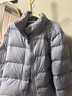 优衣库女装羽绒茄克/柔软面料外套夹克479212 71 浅蓝紫色 L 实拍图