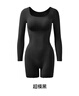 曲线主义【张雨绮同款】黑巧长袖塑身衣保暖收腹提臀束腰连体衣 黑 L 实拍图