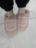 京东京造家居包脚棉拖鞋轻简毛绒保暖包跟棉拖鞋女款 花簇粉38-39 JZ-3222 实拍图