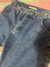 真维斯（JEANSWEST）牛仔裤女2025秋季高腰阔腿裤垂感时尚宽松女士长裤子女深蓝色M 实拍图