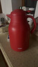 膳魔师（THERMOS）保温壶玻璃内胆家用大容量便携宿舍暖水壶热水瓶TEHA/TEHD TEHA-红色 1.48L 实拍图
