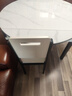 丰舍 餐桌 可变圆桌伸缩折叠实木岩板餐桌椅组合现代轻奢餐桌餐厅饭桌 黑白色-雪山白岩板-实木椅 【1.20米】 一桌4椅 实拍图