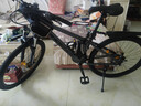 凤凰免安装山地自行车成人男女学生可锁减震变速油碟双培林轴承山地车 灰色/铝合金培林轴承/全组装 27.5英寸（身高170-190左右） 线碟/24速禧玛诺M315指拨+TZ500变速 实拍图