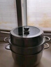 苏泊尔SUPOR 蒸锅304不锈钢三层复底28cm蒸鱼锅电磁炉通用蒸笼EZ28YAS01 实拍图