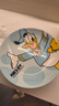 迪士尼8英寸深盘子可爱卡通陶瓷釉下彩耐高温盛儿童少女好看菜盘 乐悠8寸盘-唐老鸭 无规格 实拍图