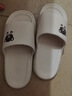 稻草人拖鞋男女居家用秋冬洗澡厚底浴室内外穿情侣防滑静音凉拖 卡44-45 实拍图