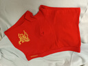 浪莎红内裤男本命年鸿运马年纯棉平角裤10A抗菌内裆结婚喜庆新年短裤 马上有钱+暴富+马到成功袜子2双 2条 XL 【建议60-70KG】 实拍图