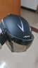 AXK电动车头盔3c认证男女士夏季摩托车半盔骑行电瓶车头盔四季通用 3C认证-哑黑【短茶镜】 实拍图
