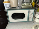 美的（Midea）小滋味微波炉家用小型 复古旋钮薄荷曼波风 一级能效平板变频轻音预制菜加热M1G1 实拍图