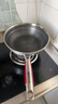 康巴赫炒锅煎炒锅蜂窝煎炒两用锅316L不锈钢28cm平底炒锅深煎锅少油烟 双面花纹煎炒两用+钢铲 28cm 实拍图