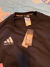 阿迪达斯卫衣男春季户外跑步运动套头衫防风保暖透气运动服 黑/白 XL  实拍图