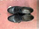百丽（Belle）通勤商务皮鞋男秋季真皮德比鞋通勤正装鞋3UX01CM5 黑色-3UX01 43 (265mm) 实拍图
