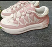 斐乐（FILA）斑斓鞋ROSETTA女鞋板鞋新款面包厚底鞋复古休闲鞋 奶白/浅粉-GP 37.5 实拍图