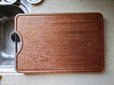 双枪乌金檀菜板 百年龄整木砧案板家用切菜食品抗菌防霉实木40*27*2.5 实拍图