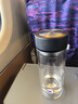 富光男女士双层玻璃杯 高硼硅玻璃304茶隔水杯子 带茶隔泡茶杯500ml 实拍图
