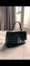 拉菲斯汀小号塌塌手提包包女士2025新款高级感单肩斜挎凯莉包 622010 飒飒黑-小号 | 质感油蜡皮 实拍图