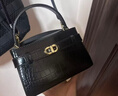 CHARLES&KEITH鳄鱼纹凯莉包手提斜挎婚包包女包生日礼物新年礼物CK2-50270880-1 Black黑色 S 实拍图