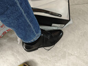 百丽男鞋2025商务正装休闲增高软底真皮鞋 黑色A2247（三接头款） 39 实拍图