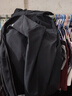 安踏防泼水软壳衣丨加绒弹力拒水外套男秋冬季运动夹克行政男装风衣 【抗紫外线+加绒+防泼+连帽】基础黑7602-5 L 实拍图