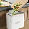 五月花厨房垃圾桶9L家用带盖大号免弯腰悬空壁挂式厨余厕所卫生间客厅 实拍图
