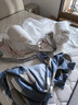 南极人（Nanjiren）可拆洗新疆棉被子冬季加厚冬天棉花被子被芯秋冬被褥8-10斤四季被 蓝大格【新疆棉花填充】 150x200cm重约4斤 实拍图