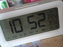 得力（deli）儿童节礼物充电电子闹钟背光家用学生儿童温湿度计床头钟开学升学必备白 LE103A开学必备礼物 实拍图