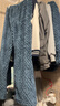 幸棉（LUCKMEEY）麻花绒加厚款家居服套装男女睡衣长毛绒保暖可外穿情侣防静电套头 男款午夜蓝 2XL （男款160-180斤） 实拍图