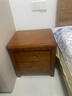 (工厂直销)实木床头柜中式卧室储物柜家用出租房用免安装床边柜 胡桃色【简易款】158 实拍图