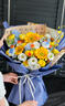 爱里鲜花同城配送向日葵花束生日鲜花见面花送女友新年礼物花店送花 （不负韶华）向日葵玫瑰混搭花束指定日期送达 实拍图