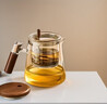 天喜飘逸杯泡茶壶一键茶水分离杯家用2024新款耐热玻璃内胆泡茶杯茶具 【透明】木璃飘逸壶650ml 实拍图