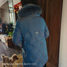鸭鸭（YAYA）鸭鸭2022年中年新款羽绒服女中长款加厚狐狸毛时尚休闲保暖外套X 雾霾蓝DSO66B0390 4XL 实拍图