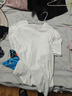 立蒙（LIMENG）男女装素色180g全棉短袖t恤圆领宽松体恤打底衫 白色 2XL 实拍图