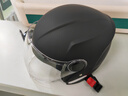 凤凰（Phoenix）新国标电动车头盔双镜片3/4半盔哑黑 男女四季通用电瓶车头盔冬季保暖骑行安全帽 实拍图