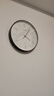 康巴丝（Compas）挂钟客厅 简约客厅石英钟表挂墙卧室时钟挂表 C3219C 黑色 实拍图