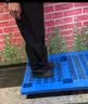 亚岳塑料托盘叉车托盘仓库防潮板物流垫仓栈板地台板 网格九脚1000*1000*140 实拍图