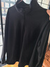 优衣库男装柔滑弹力摇粒绒半拉链套头衫/长袖25秋冬新款481184 09 黑色 L /175/100A 实拍图