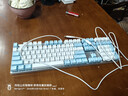 达尔优（dareu）EK815机械合金键盘 有线键盘 游戏键盘 108键单光 男生女生 电脑键盘  白色蓝色 青轴 实拍图