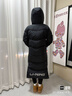 李宁火锅羽绒服丨挡风防泼水科技女秋冬季显瘦简约连帽长外套AYMU502 晒单实拍图