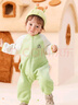 巴拉巴拉童装宝宝连体衣新生儿哈衣包屁衣冬装加绒加厚萌男童女童婴童衣服 黄绿41122 73cm 实拍图