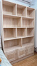 福颐堂 书架实木书柜书架组合自由组合书架书橱松木柜子储物柜展示柜 原木无漆E款180*120*24 有门款 实拍图