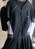 李宁（LI-NING）泳衣女连体裙式游泳衣遮肚显瘦抗氯速干温泉泳装546 黑色 XXXL  实拍图